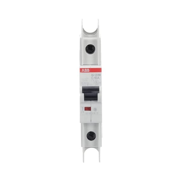 Abb Miniature Circuit Breaker, SU201 Series, 15A, 1 Pole, 230/277V AC, 10kA, C Curve - SU201M-C15
