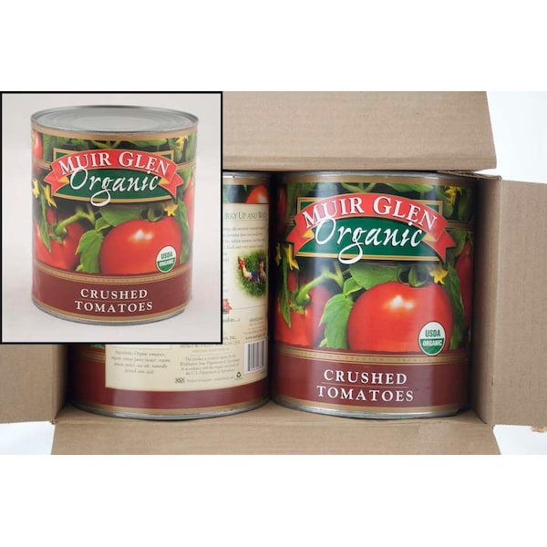Muir Glen Tomates Orgánicos Triturados en Botella de 104 oz., Paquete de 6 - 725342-28764