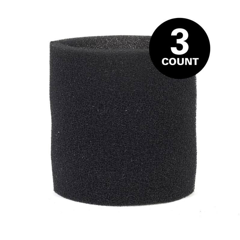 MULTI FIT Replacement Wet Debris Application Wet Dry Vacuum Foam Sleeve Filter for Select Shop-Vac Brand Shop Vacs (3-Pack) - VF2001A
