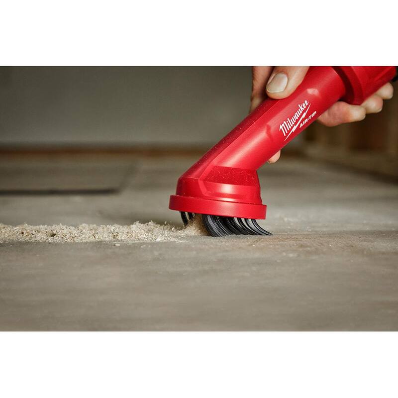 Milwaukee AIR-TIP 1-1/4 in. to 2-1/2 in. Cross Brush Tool and 3-IN-1 Crevice Tool Wet/Dry Shop Vacuum Attachment Kit (2-Piece) - 49-90-2035-49-90-2023