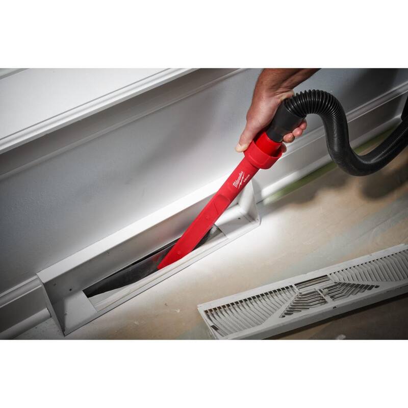 Milwaukee AIR-TIP 1-1/4 in. to 2-1/2 in. Cross Brush Tool and 3-IN-1 Crevice Tool Wet/Dry Shop Vacuum Attachment Kit (2-Piece) - 49-90-2035-49-90-2023