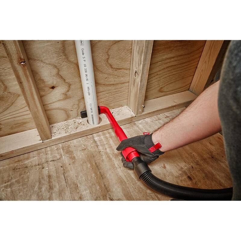 Milwaukee AIR-TIP 1-1/4 in. - 2-1/2 in. 4-In-1 Right Angle Tool and Brush Wet/Dry Shop Vacuum Attachment with Bag (5-Piece) - 49-90-2026-49-90-2019-49-90-2035