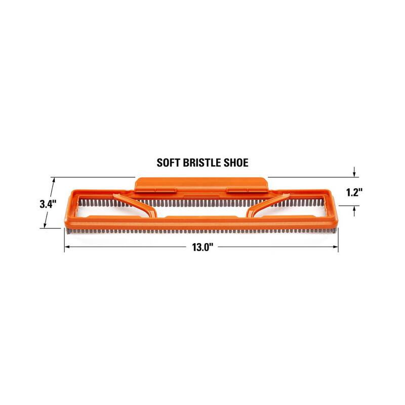 RIDGID 2-1/2 in. NXT Max Floor Tool Shoe Accessory Shop Vac Attachment with Soft Bristles for RIDGID NXT Wet Dry Vacuums - SK1502
