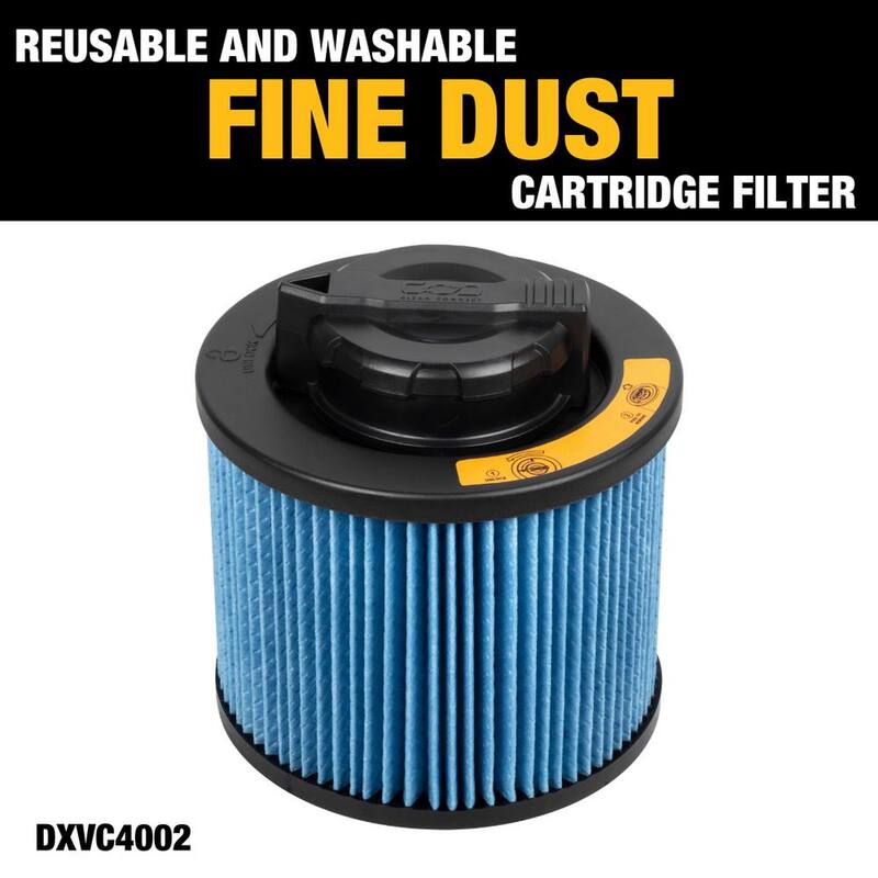 DEWALT 3-Pack Disposable Bag and Fine Dust Cartridge Filter Combo Pack for 4 Gallon DXV04T Wet/Dry Vacuums - 4002-4040