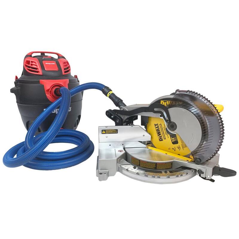 Cen-Tec 16 ft. Antistatic Vacuum Hose for Shop Vacs with Expanded Multi-Brand Power Tool Adapter Set - 95193