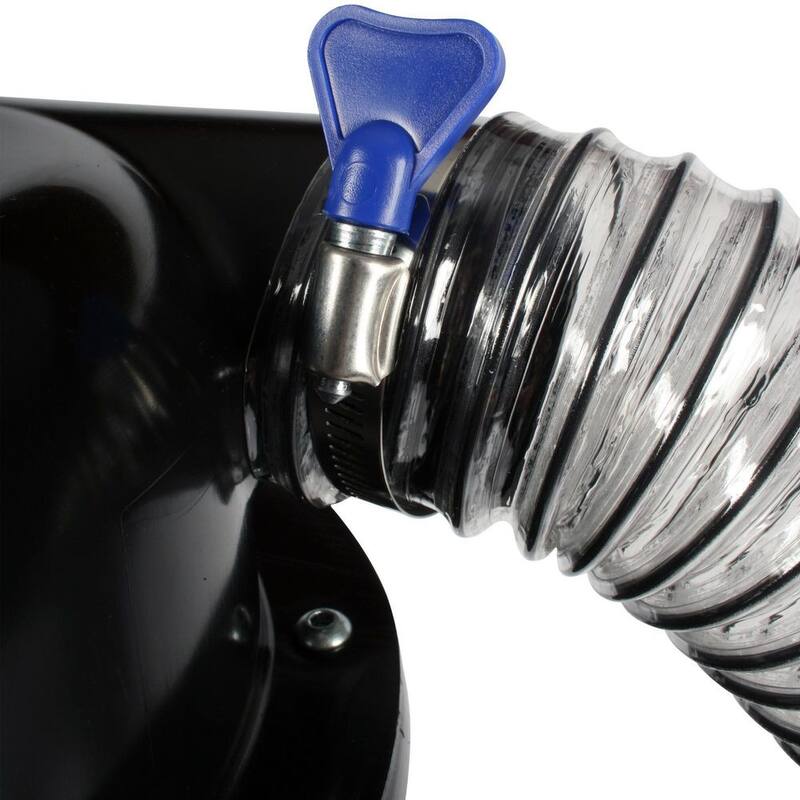 Cen-Tec Quick Click Dust Collection Separator, with 16 ft. Hose and Adapter Set and Urethane Ducting Hose - 97756