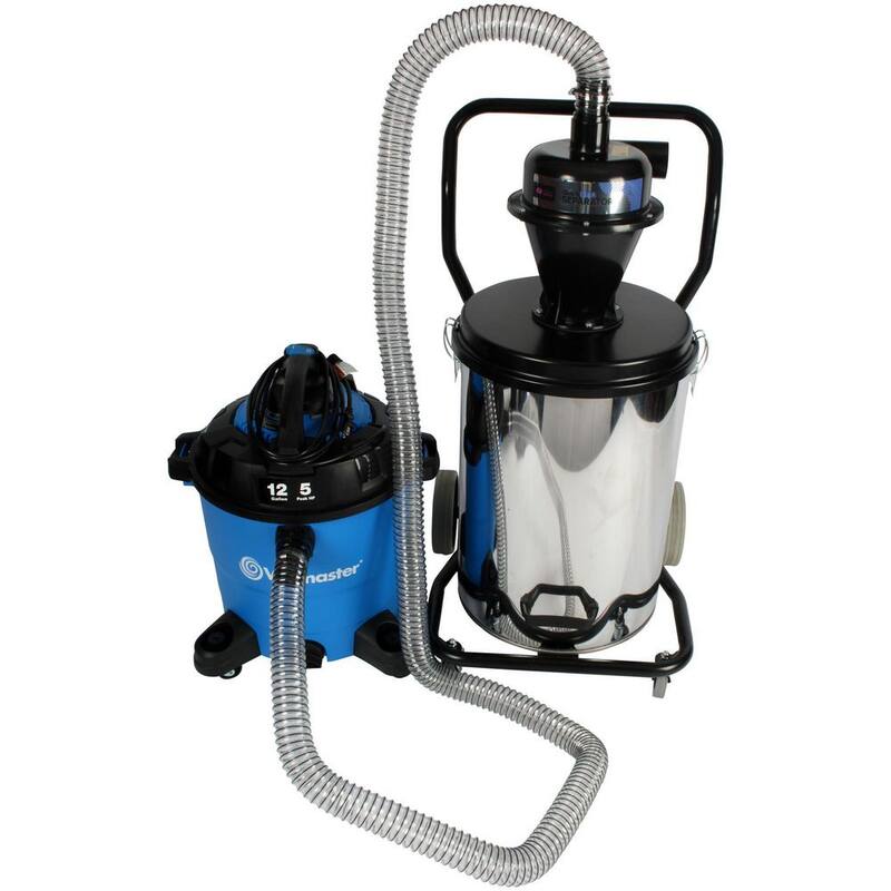 Cen-Tec Quick Click Dust Collection Separator, with 16 ft. Hose and Adapter Set and Urethane Ducting Hose - 97756
