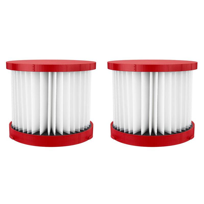 Milwaukee Wet/Dry Vacuum Hepa Filter (2-Pack) - 49-90-1900BF