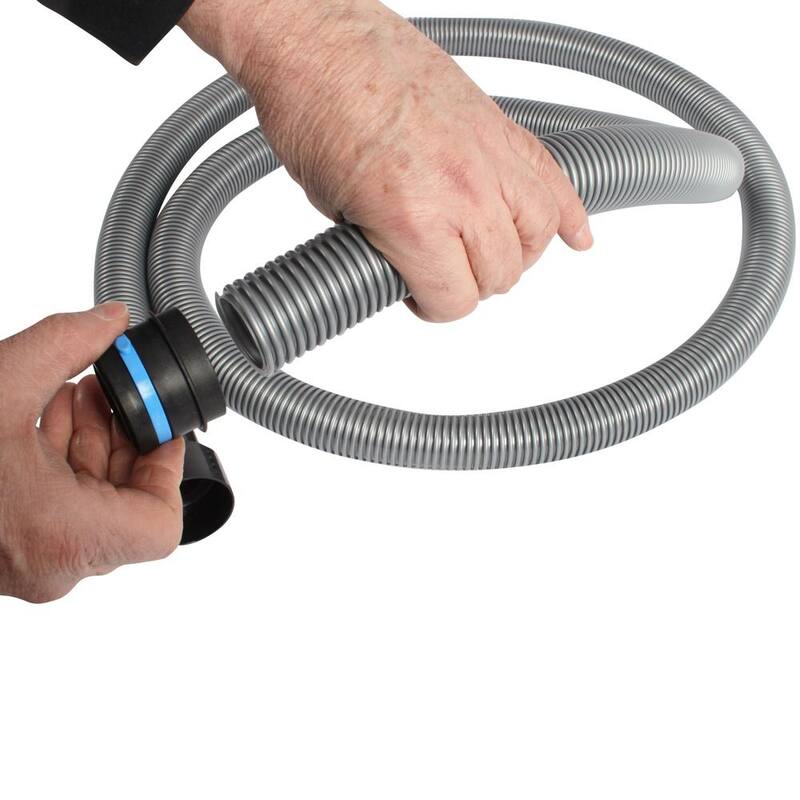 QUICK CLICK Dust Separator with 10 Gal. Stainless Steel Recovery Bin and 16 ft. Hose and Power Tool Adapter Set - 96942