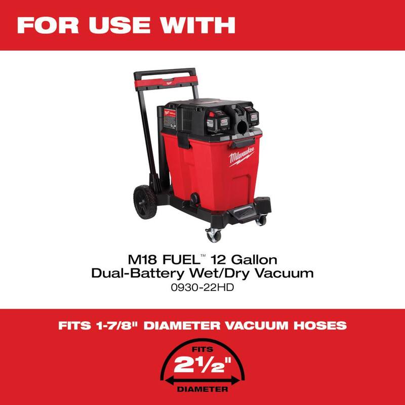 Milwaukee 2-1/2 in. Floor Utility Nozzle for Wet/Dry Shop Vacuums (1-Piece) - 49-90-2009