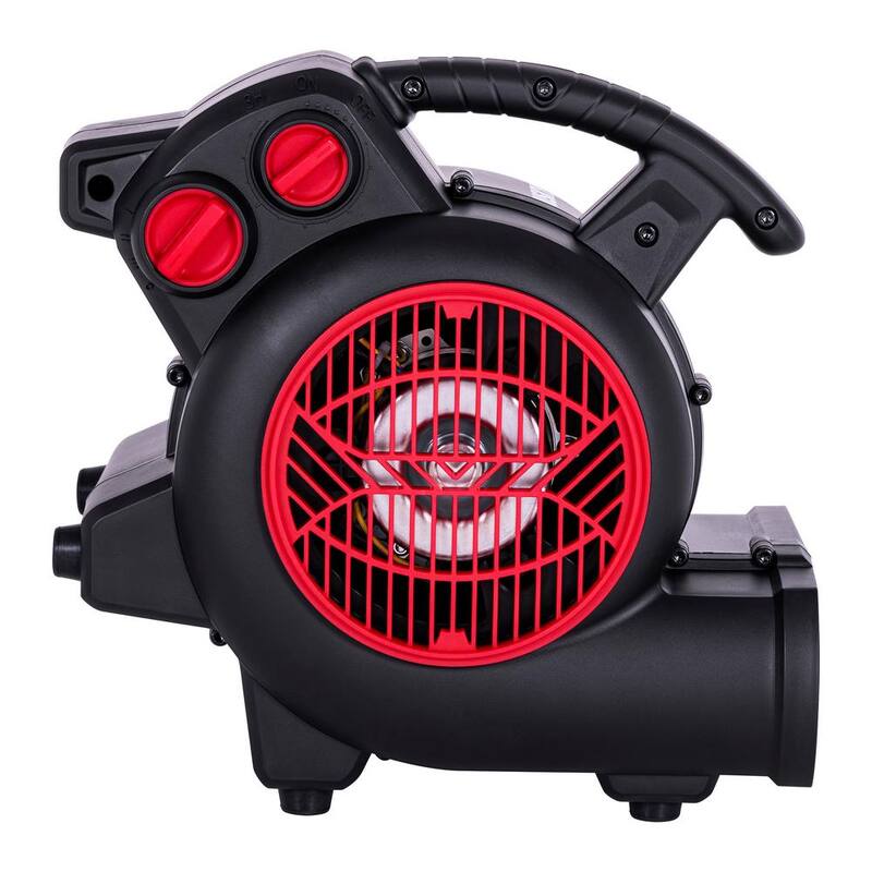 Husky 1/5 HP 6.89 in. 3-Speed Blower Fan in Black with Extended Timer - AM1180