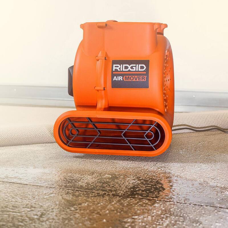 RIDGID 1625 CFM 3-Speed Blower Fan Air Mover with 3 Operating Positions for Water Damage Restoration - AM2286