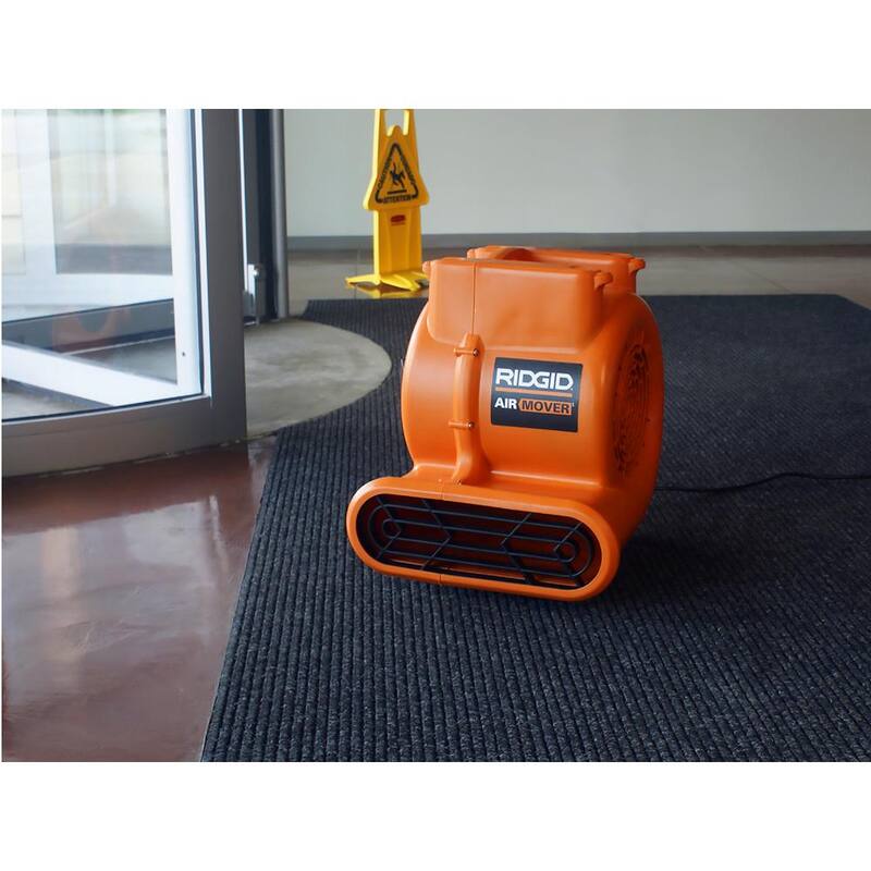 RIDGID 1625 CFM 3-Speed Blower Fan Air Mover with Daisy Chain, 3 Operating Positions for Water Damage Restoration - AM2287
