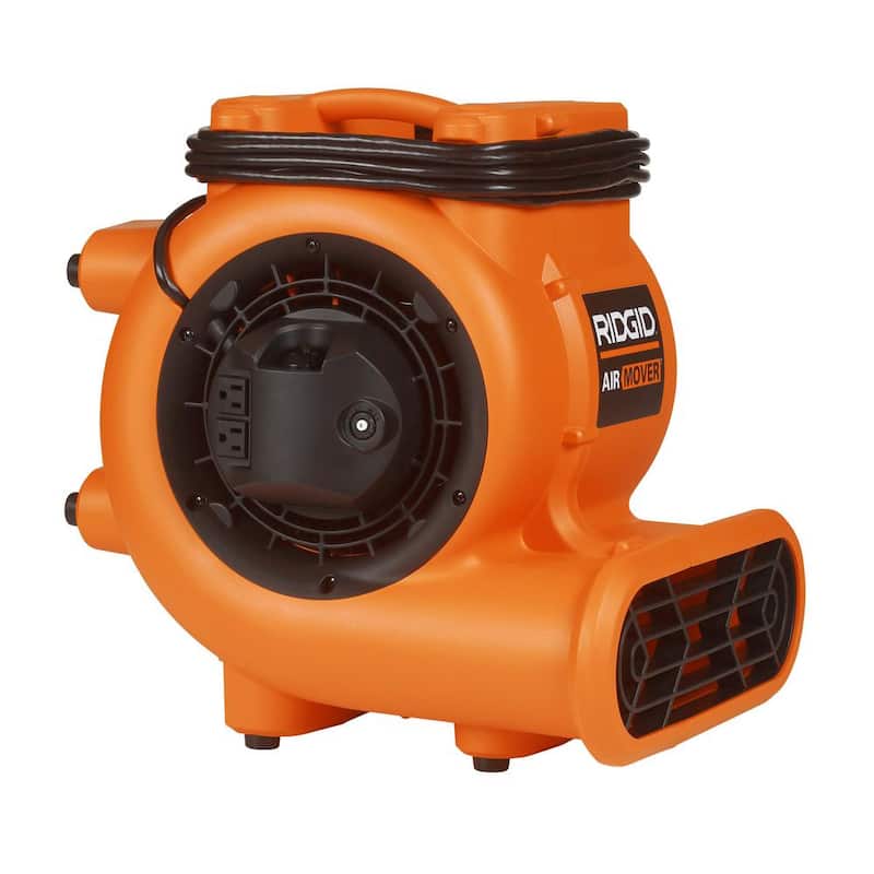 RIDGID 1625 CFM 3-Speed Blower Fan Air Mover with Daisy Chain, 3 Operating Positions for Water Damage Restoration - AM2287