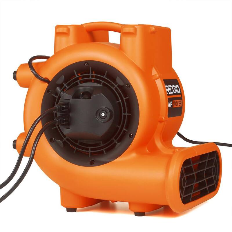 RIDGID 1625 CFM 3-Speed Blower Fan Air Mover with Daisy Chain, 3 Operating Positions for Water Damage Restoration - AM2287
