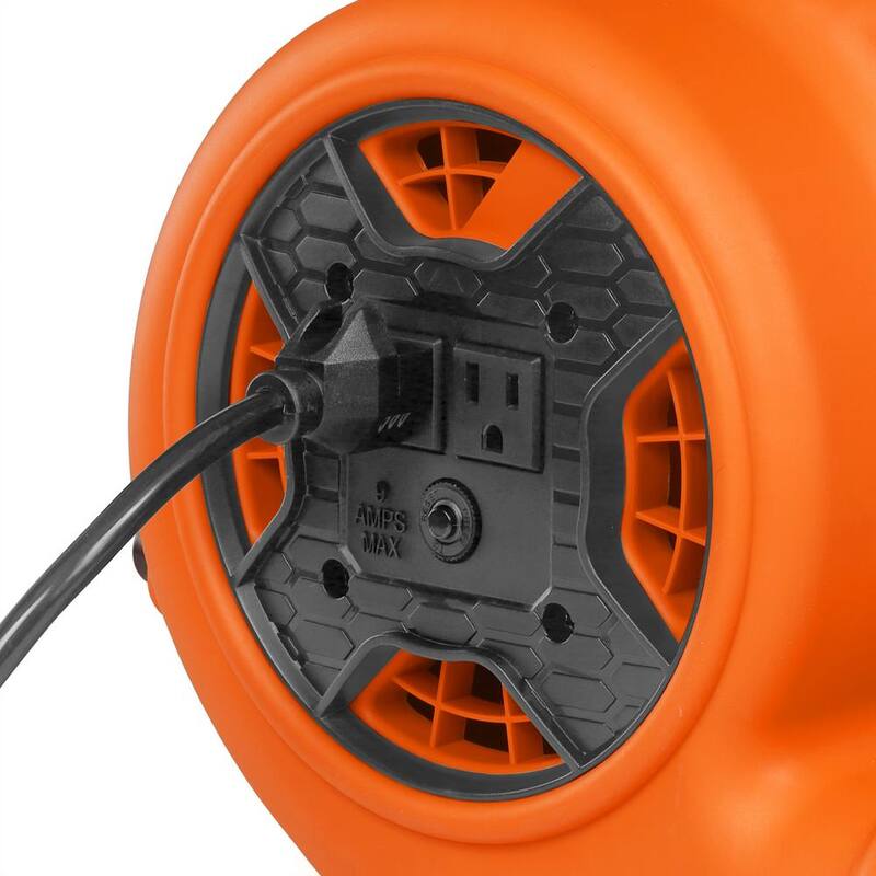 RIDGID 600 CFM 3-Speed Portable Blower Fan Air Mover with Daisy Chain, 3 Operating Positions for Water Damage Restoration - AM2265