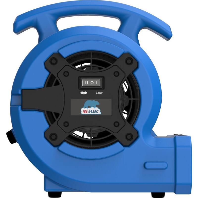 B-Air 1/8 HP Air Mover Carpet Dryer Floor Blower Fan for Home Use in Blue - BA-VP-15-BL