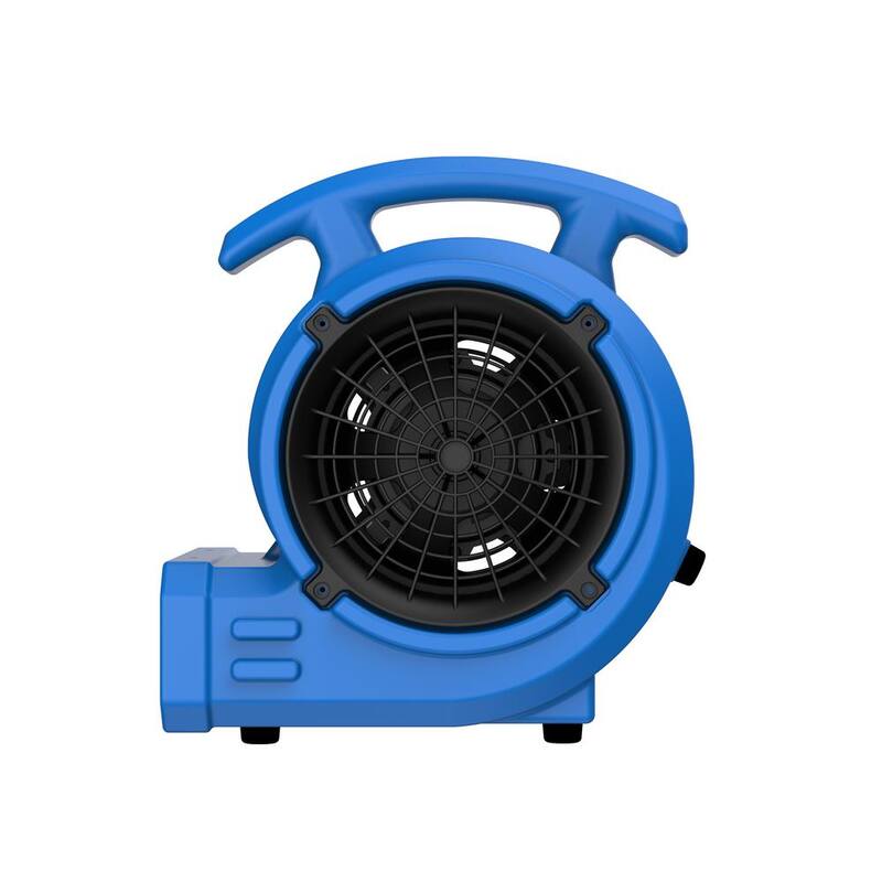 B-Air 1/8 HP Air Mover Carpet Dryer Floor Blower Fan for Home Use in Blue - BA-VP-15-BL