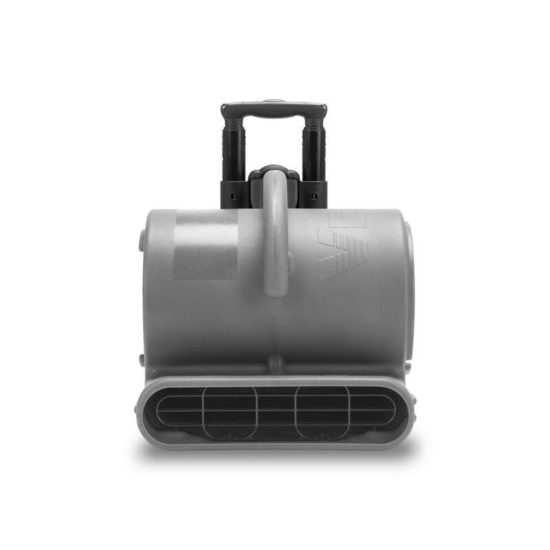 B-Air 1/2 HP Air Mover for Janitorial Water Damage Restoration Stackable Carpet Dryer Floor Blower Fan with Handle Grey - BA-VP-50-GY-H
