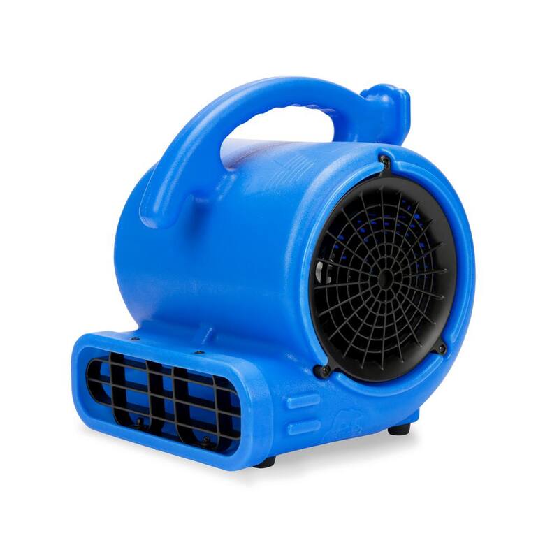 B-Air VP-20 1/5 HP Air Mover for Water Damage Restoration Carpet Dryer Floor Blower Fan Home and Plumbing Use in Blue - BA-VP-20-BL