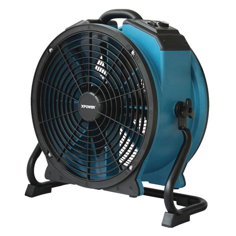 XPOWER 3600 CFM Professional 18 in. Blower Fan Variable Speed Sealed Motor Axial Fan with Timer and Daisy Chain - X-47ATR