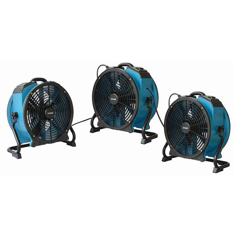 XPOWER 3600 CFM Professional 18 in. Blower Fan Variable Speed Sealed Motor Axial Fan with Timer and Daisy Chain - X-47ATR