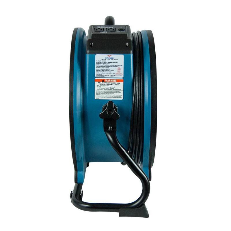 XPOWER 3600 CFM Professional 18 in. Blower Fan Variable Speed Sealed Motor Axial Fan with Timer and Daisy Chain - X-47ATR