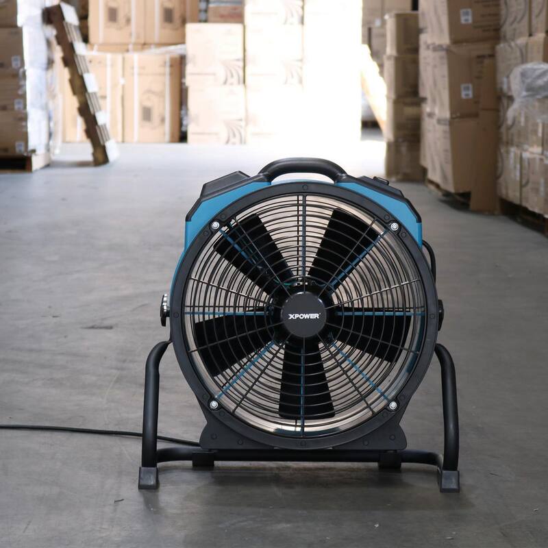 XPOWER 3600 CFM Professional 18 in. Blower Fan Variable Speed Sealed Motor Axial Fan with Timer and Daisy Chain - X-47ATR