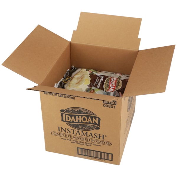 Alimentos Idahoan Idahoan Foods Instamash Puré de papa completo de 28 onzas, paquete de 12 - 2970000301