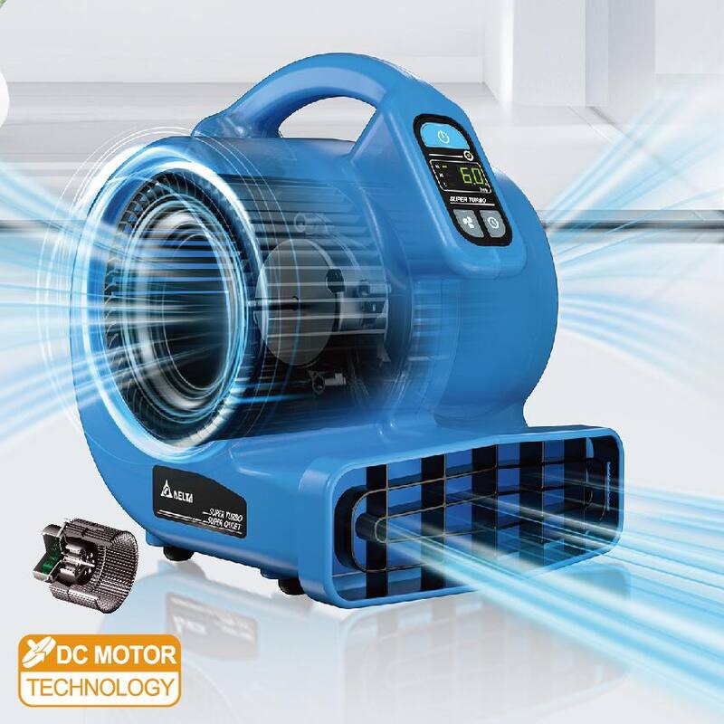 Delta Breez Powerful 1200 CFM 3-Speed DC Motor Ultra Quiet Blower Fan Air mover for Carpet, Water Damage Restoration - VCBAMR1200