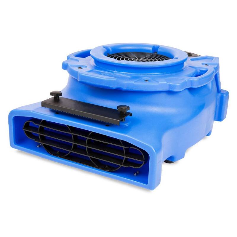 B-Air 1/4 HP Low Profile Blue Air Mover Blower Fan for Water Damage Restoration Carpet Dryer Floor - BA-VL-25-BL