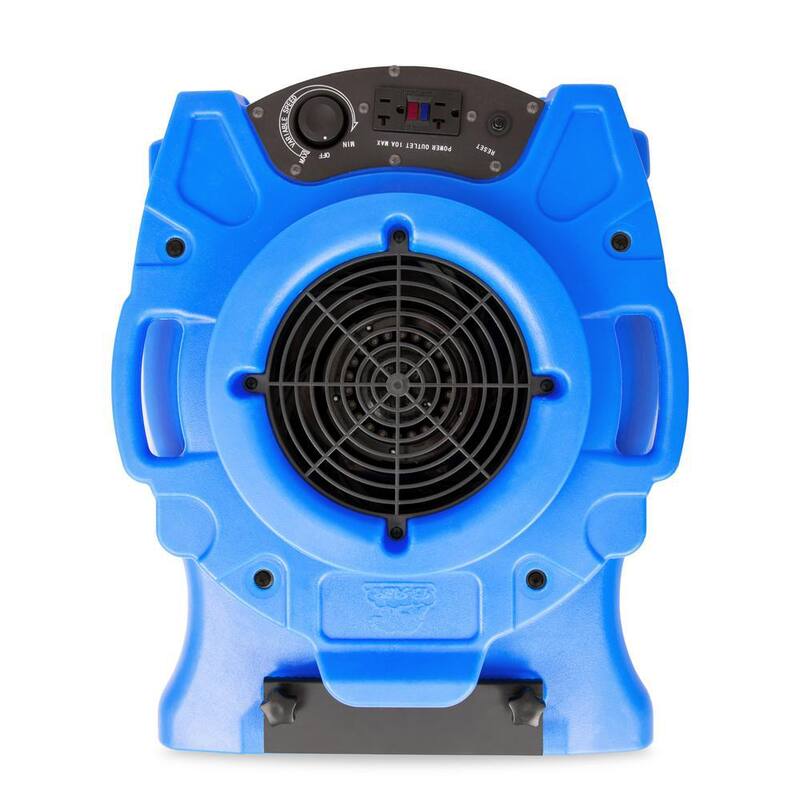 B-Air 1/4 HP Low Profile Blue Air Mover Blower Fan for Water Damage Restoration Carpet Dryer Floor - BA-VL-25-BL