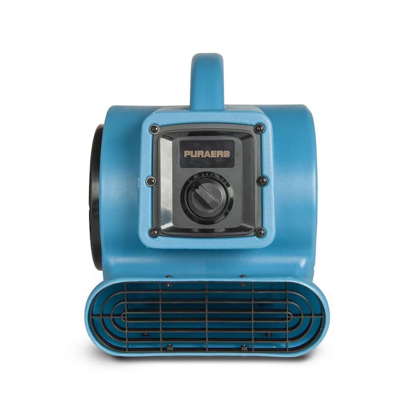 Ecor Pro 1/5 HP Air Mover Carpet Dryer Blower Floor Fan with 800 CFM, GFCI Daisy Chain, Blue - PA-200-AM-BL