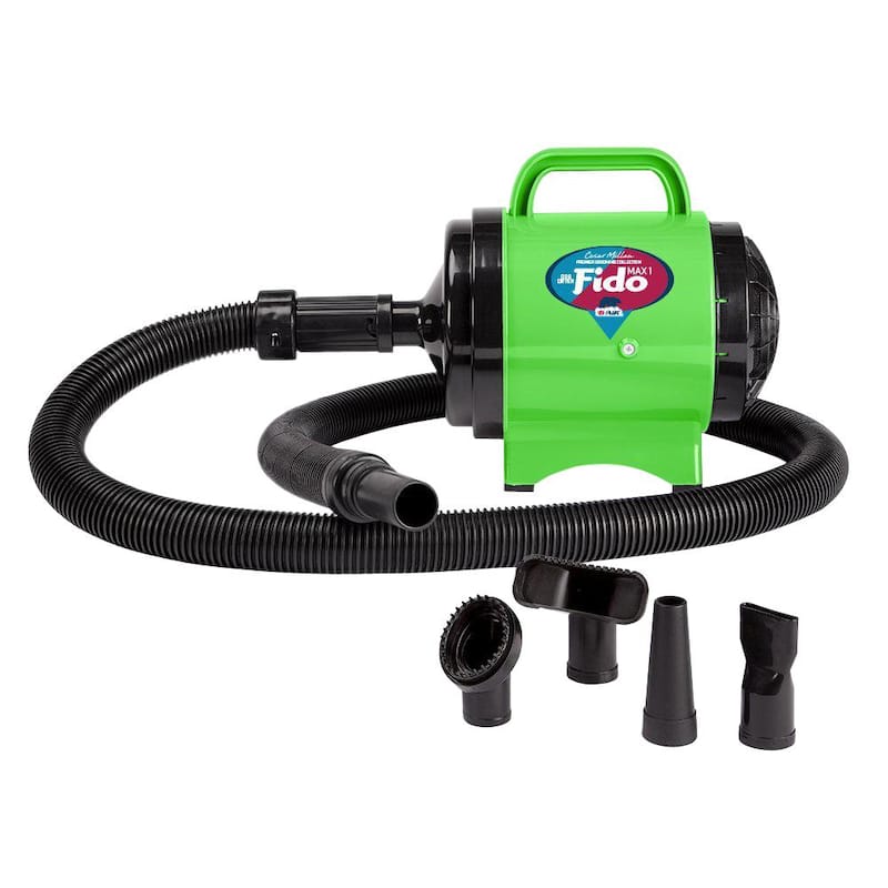 B-Air Cesar Millan Collection 2 HP Fido Max 1 Pet Grooming Dog Dryer, Lime Green - BA-FM-1-GN