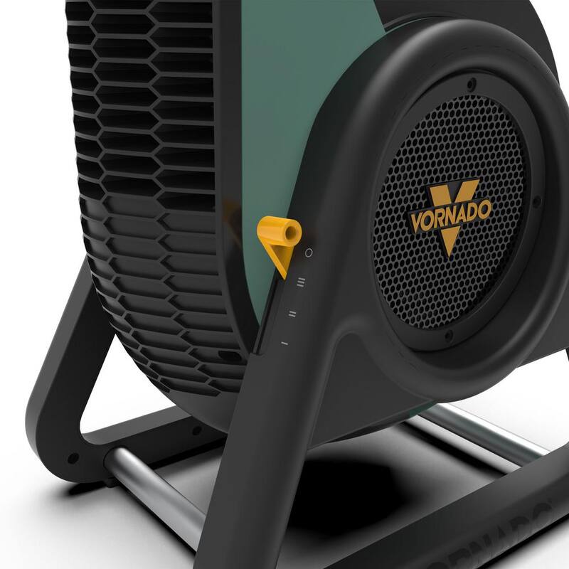 Vornado RTR HD 7.56 in. 3-Fan Speeds Floor Fan in Green with Cord Storage - FA1-0217-17