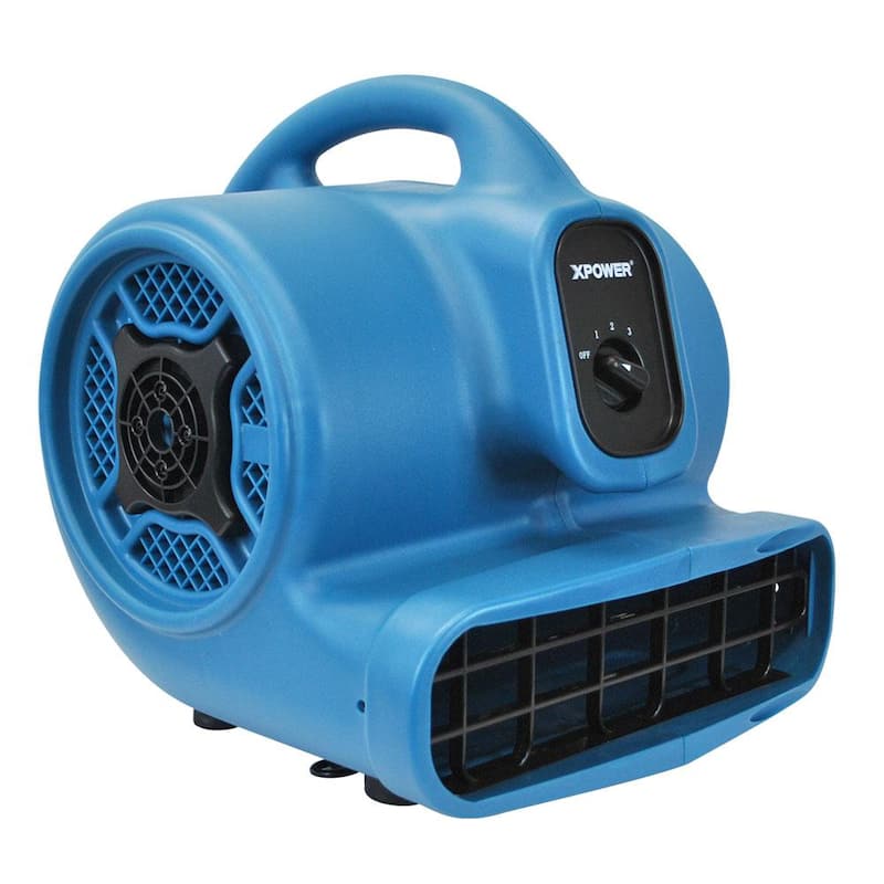 XPOWER P-400 1/4 HP 1600 CFM 3-Speed Air Mover Blower Fan - P-400-Blue