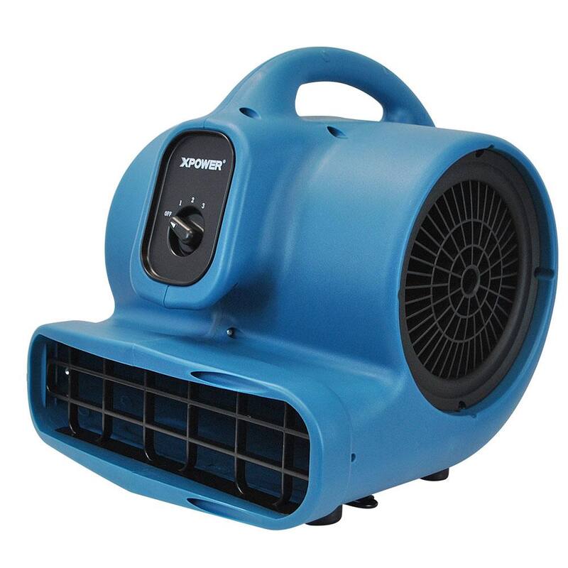 XPOWER P-400 1/4 HP 1600 CFM 3-Speed Air Mover Blower Fan - P-400-Blue