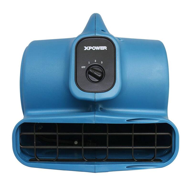 XPOWER P-400 1/4 HP 1600 CFM 3-Speed Air Mover Blower Fan - P-400-Blue