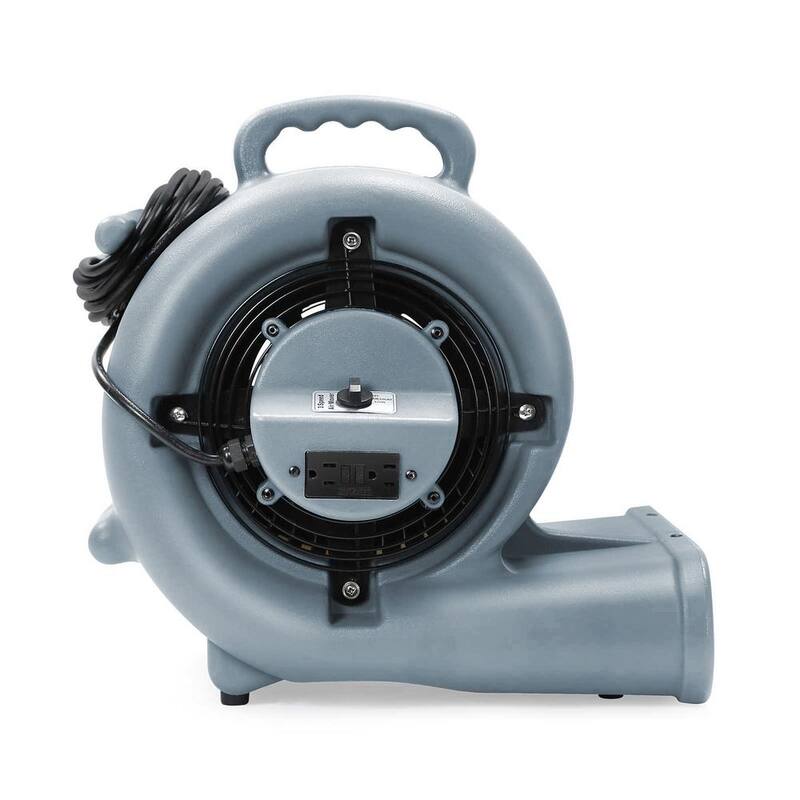 Dryser 1/3 HP 9.5 in. 3 Speed Blower Fan Air Mover in Gray - JAN-DRY-3300