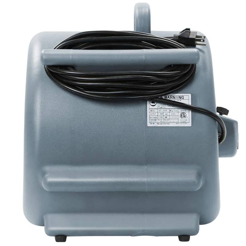 Dryser 1/3 HP 9.5 in. 3 Speed Blower Fan Air Mover in Gray - JAN-DRY-3300