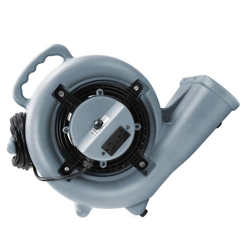 Dryser 1/3 HP 9.5 in. 3 Speed Blower Fan Air Mover in Gray - JAN-DRY-3300