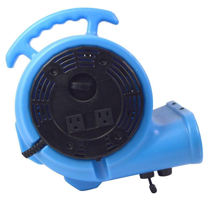 BloTek 1/2HP 3 speed Blower Fan Blue with Daisy Chain Capability - 53529