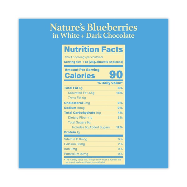 Arándanos azules ultrafríos de la naturaleza cubiertos de chocolate blanco y negro, taza de 5 oz, paquete de 8 - 823F