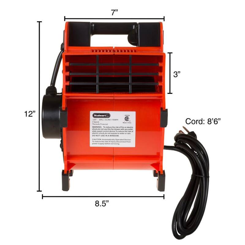 Stalwart Portable Adjustable Blower Fan with 3 Speeds - M600038