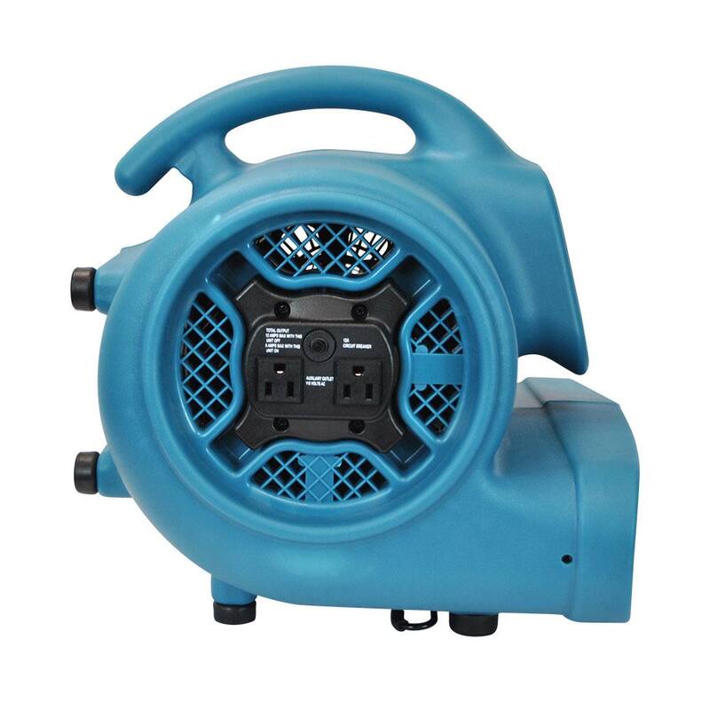 XPOWER Freshen Aire 2000 CFM 3-Speed Scented Air Mover Blower Fan with Timer and Power Outlets - P-450AT