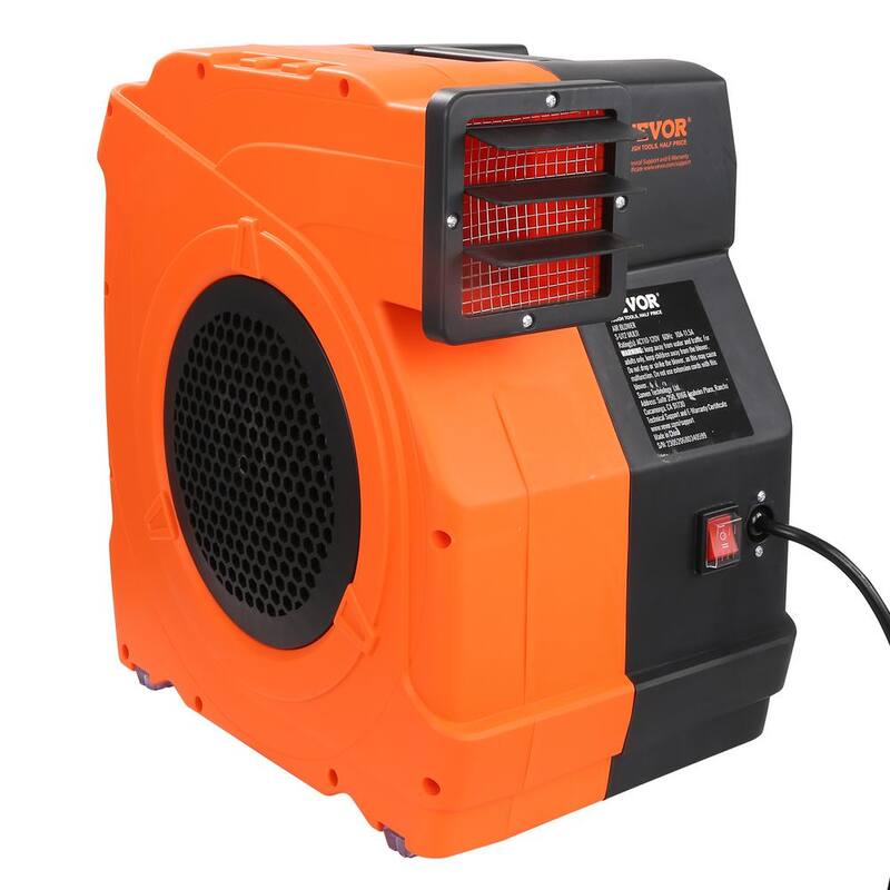 VEVOR Inflatable Blower 15 in. 1 Speed Blower Fan in Orange with 1.5/1.7 HP 1100-Watt Pump Commercial Air Blower 3100 RPM - SYQM1100W74M2G16HV1-0819