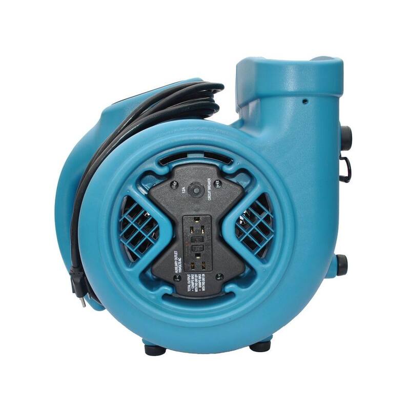 XPOWER X-600A 1/3 HP High Velocity Air Mover with Daisy Chain - X-600A-Blue