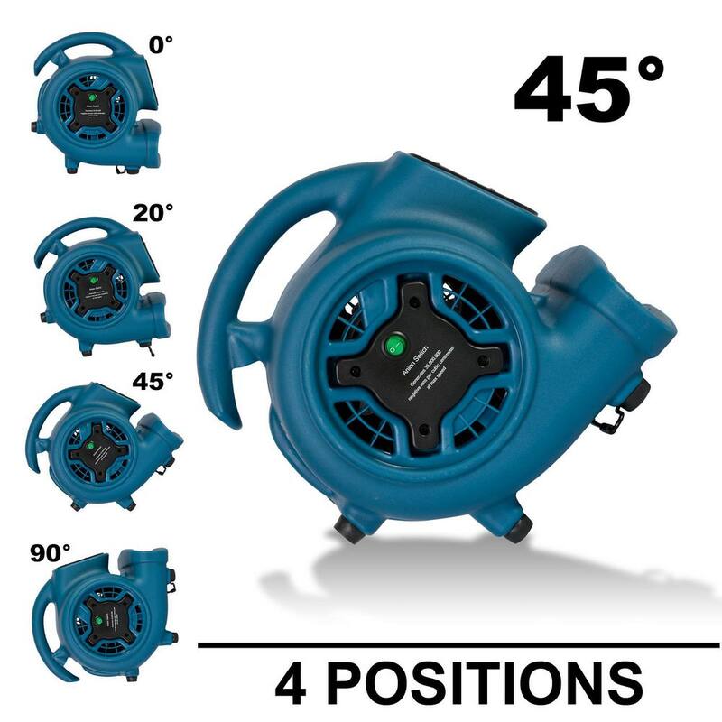 XPOWER Freshen Aire 8.75 in. 800 CFM 4 Speeds Scented Air Mover Blower Fan with Timer and Negative Ion Generator - P-260NT
