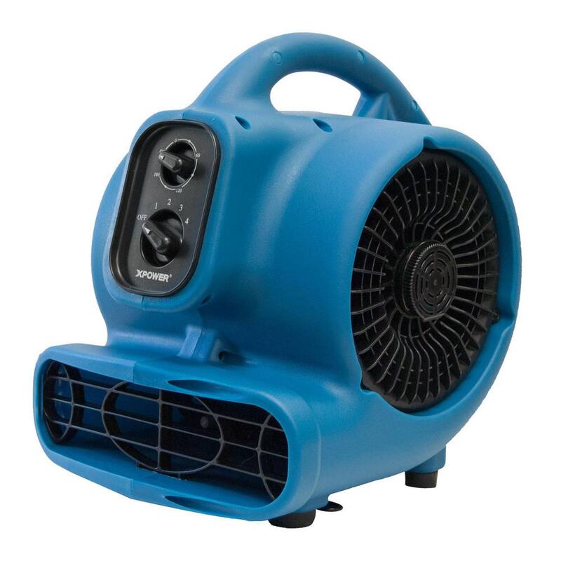XPOWER Freshen Aire 8.75 in. 800 CFM 4 Speeds Scented Air Mover Blower Fan with Timer and Negative Ion Generator - P-260NT