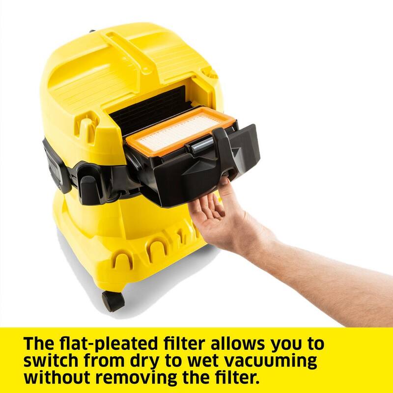 Karcher WD 4 Multi-Purpose 5.3 Gal. Wet/Dry Shop Vacuum Cleaner with Attachments - 2022 Edition - 1.628-207.0